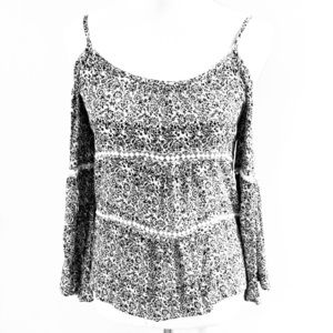 Black/White Off the Shoulder Top
